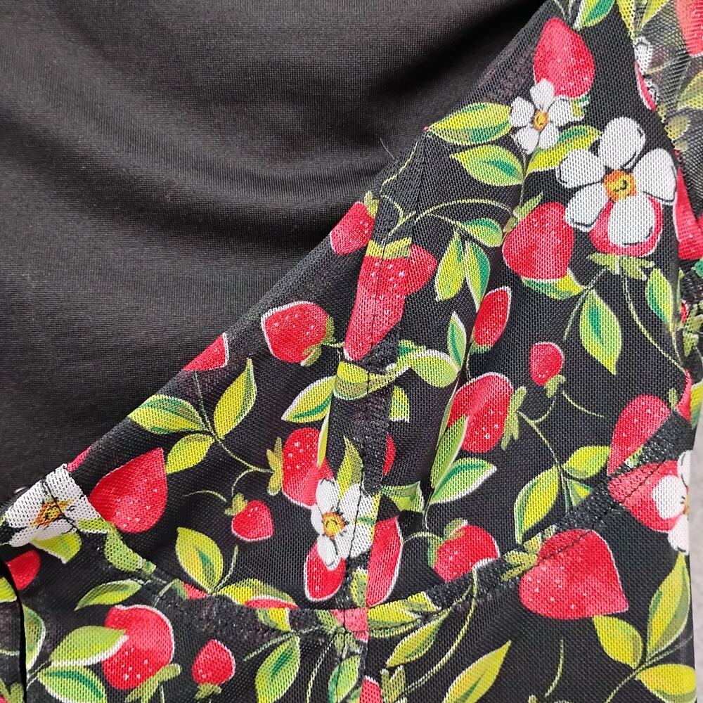 Revolve AFRM Grecian Top Noir Strawberry Size XS Sheer Mesh Overlay - Picture 8 of 13